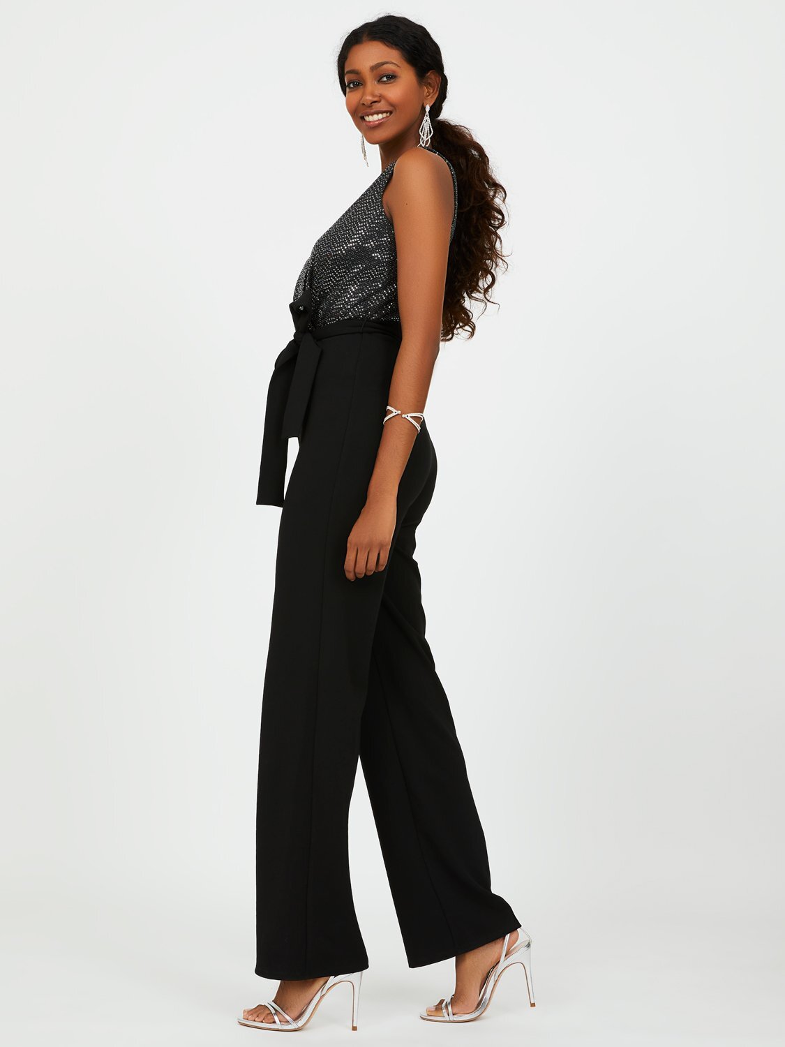 Sleeveless Wide Leg Jumpsuit With Sequins .jpg