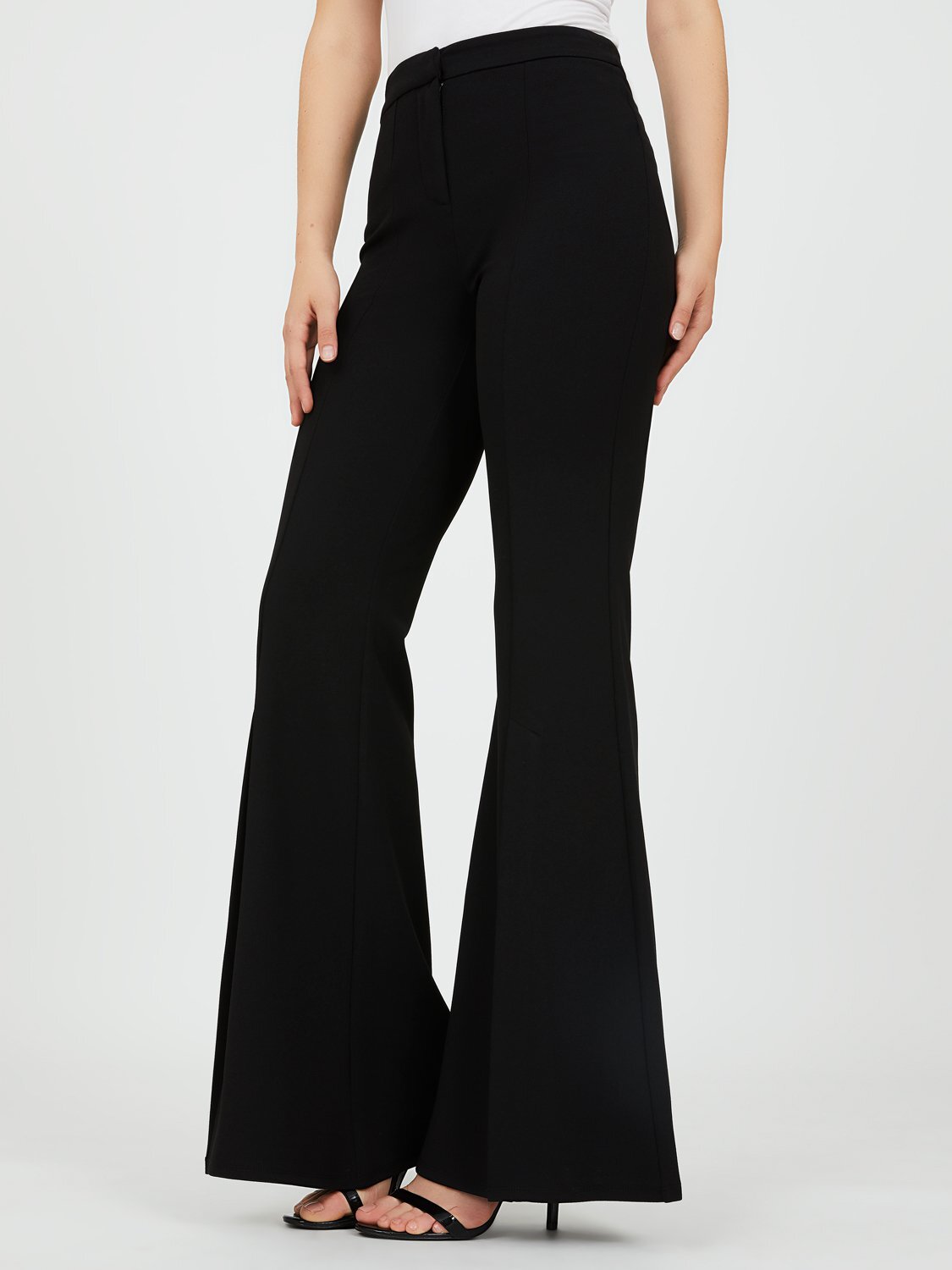 Fitted Crepe Flare Pants .jpg