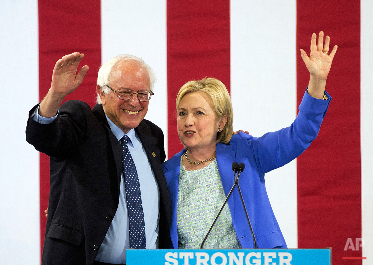 Campaign 2016 Clinton Sanders