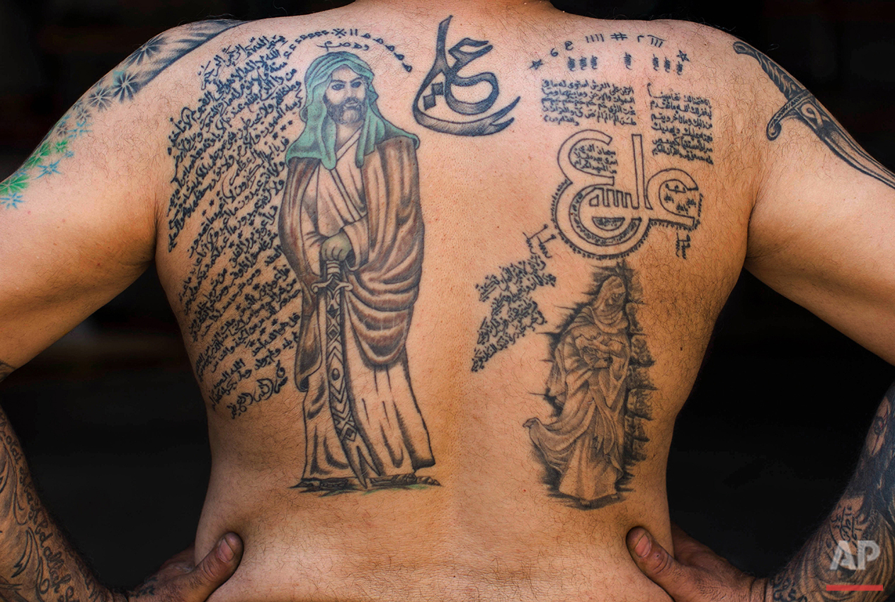 Lebanon Shiite tattoos — AP Photos