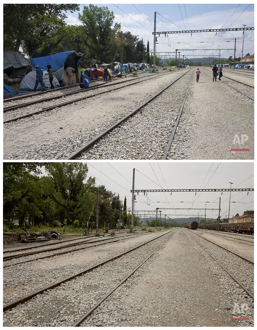 Greece Idomeni Before and After Photo Gallery