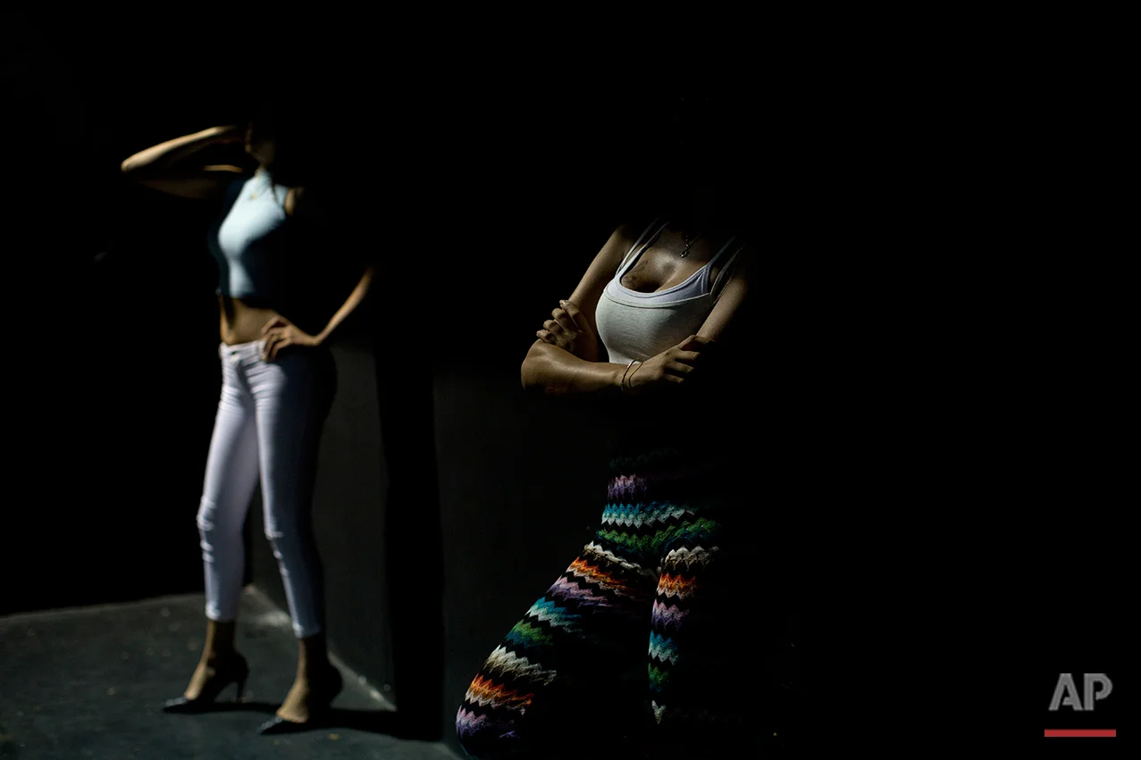 In this Sunday, May 22, 2016 photo, contestants in the first Miss Trans Israel beauty pageant, listen to a choreographer during a rehearsal in Tel Aviv, Israel. The pageant will be held at HaBima, Israel's national theater, in Tel Aviv on Friday. Te
