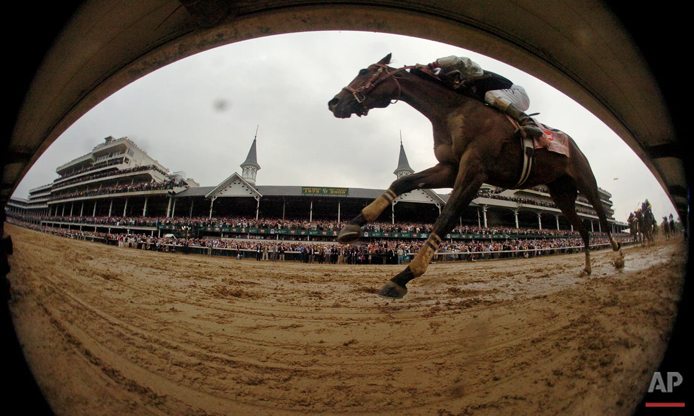 Calvin Borel rides Mine That Bird to a victory during the 135th Kentucky Derby horse race at Churchill Downs, Saturday, May 2, 2009, in Louisville, Ky. (AP Photo/John Flavell)