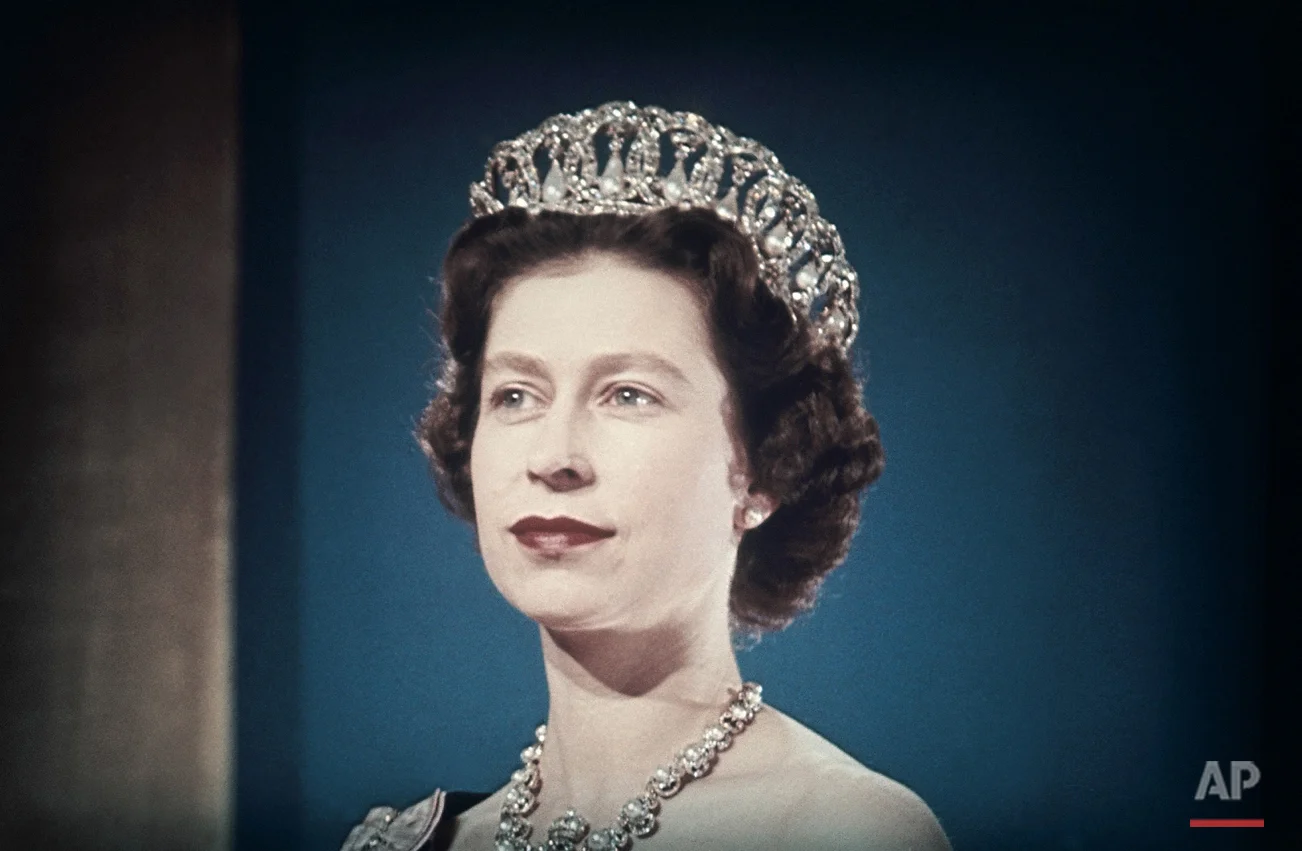 This is a 1960 photo showing Queen Elizabeth II wearing a tiara. (AP Photo)