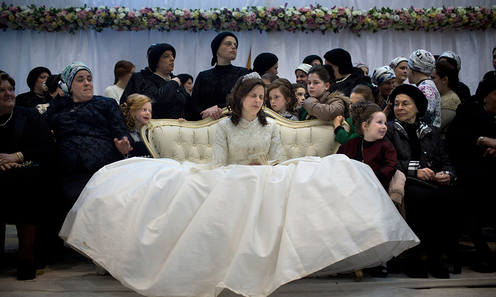 A traditional ultra-Orthodox Jewish wedding — AP Photos