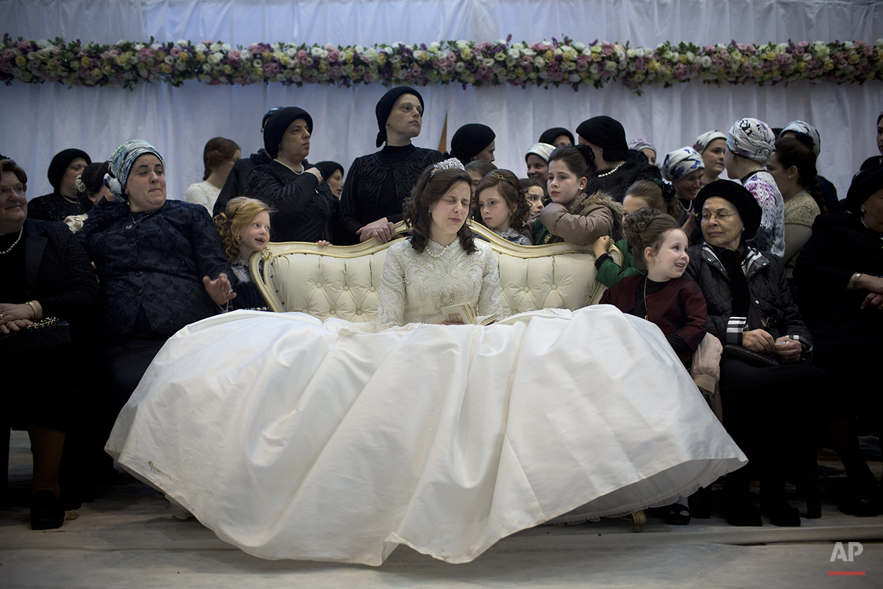 A traditional ultra-Orthodox Jewish wedding.