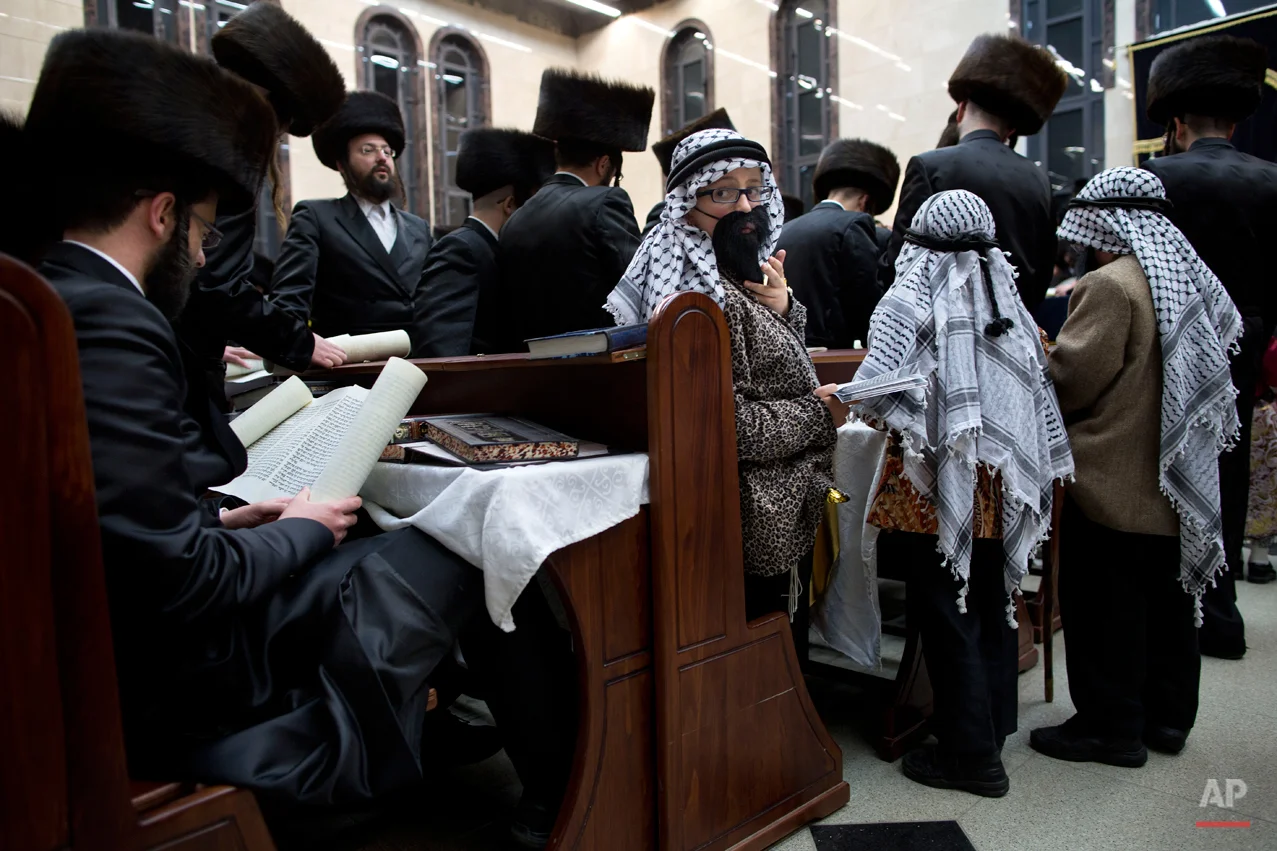 Mideast Israel Purim
