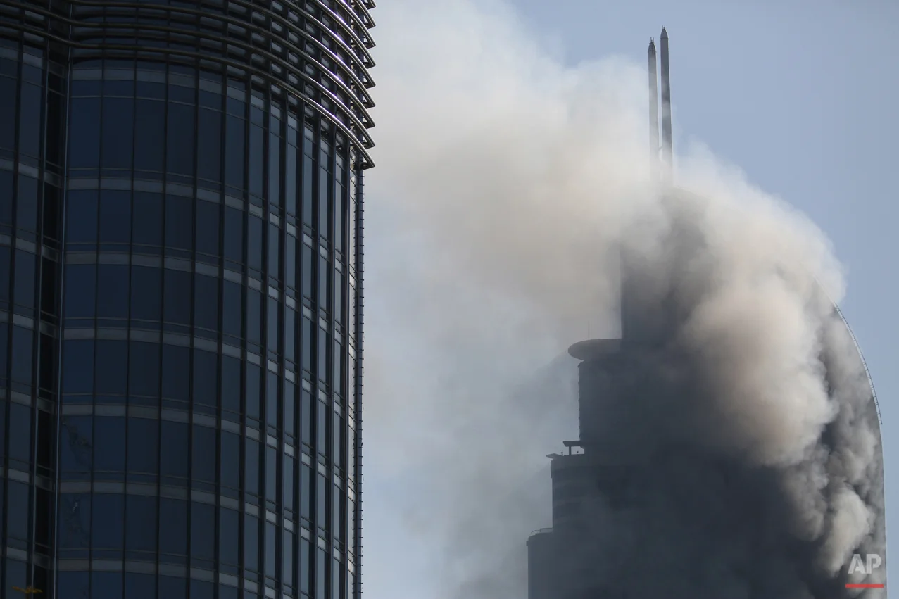 APTOPIX Mideast Emirates Fire