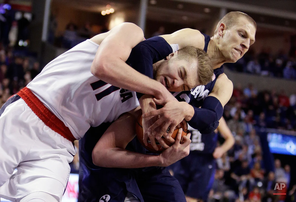 APTOPIX BYU Gonzaga Basketball
