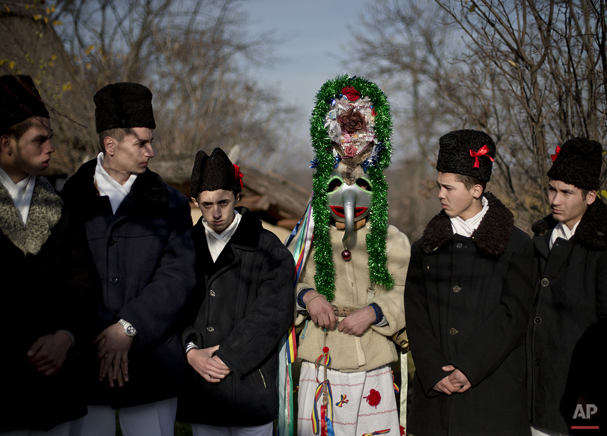 APTOPIX Romania Winter Traditions