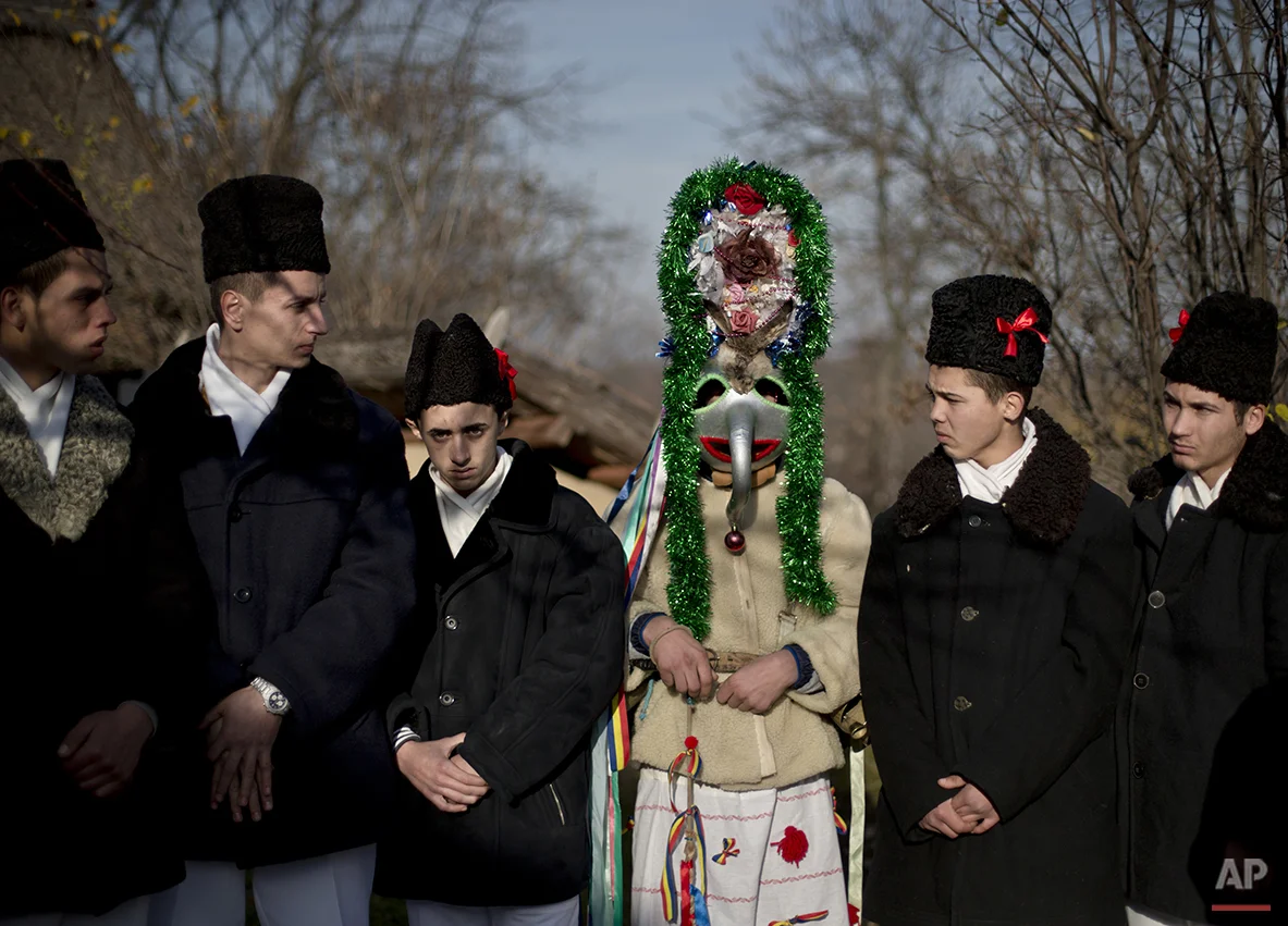 APTOPIX Romania Winter Traditions