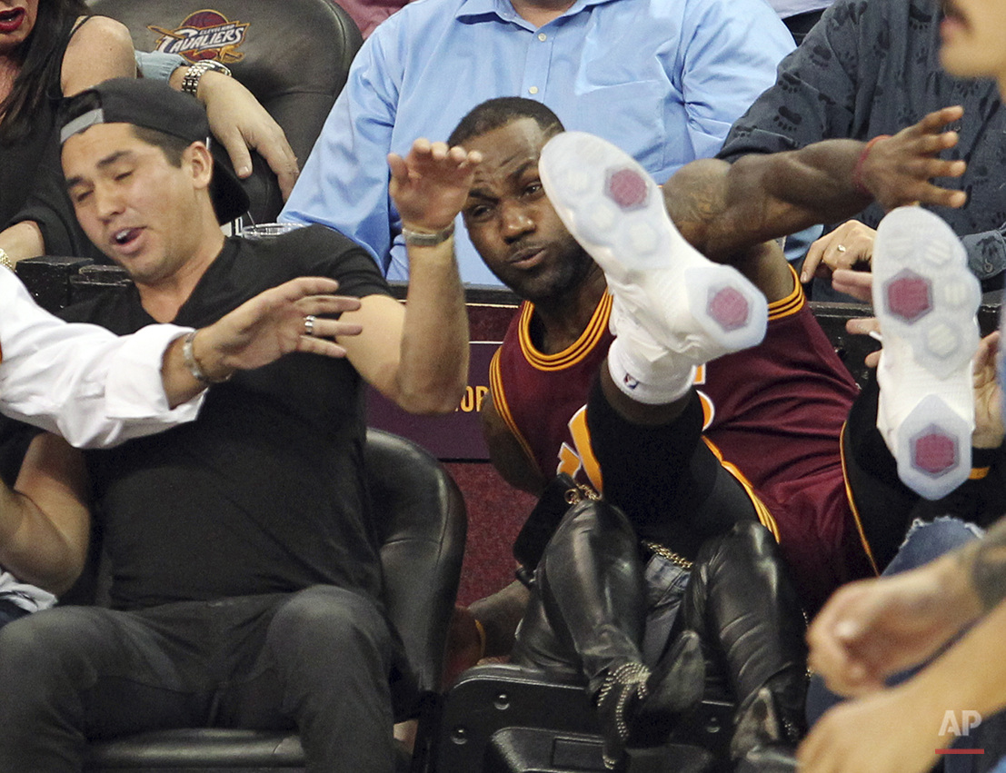 APTOPIX Lebron James Fan Injured