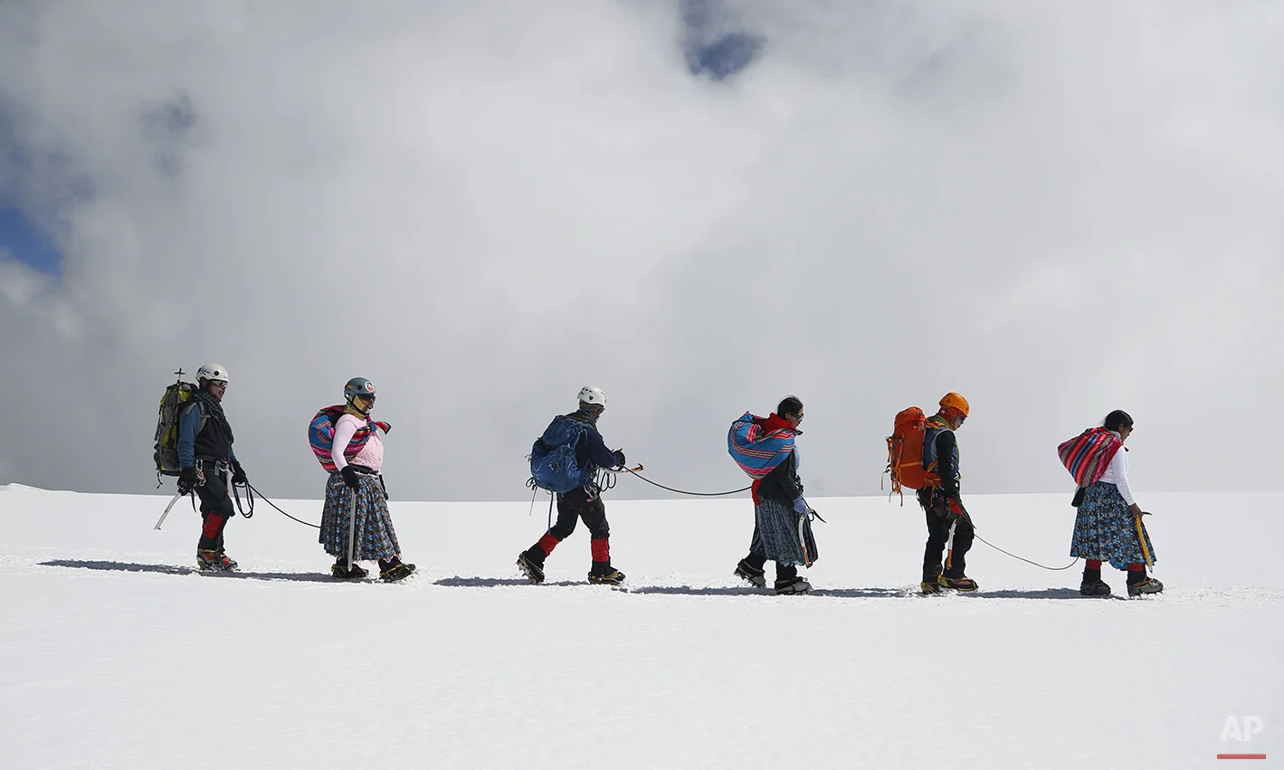 Bolivia Cholita Mountain Climbers Photo Gallery