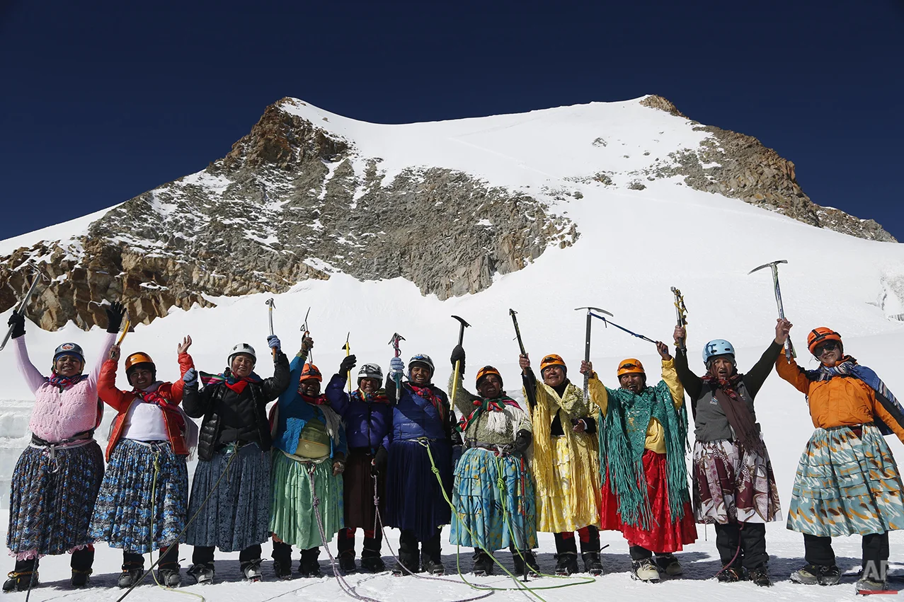 Bolivia Cholita Mountain Climbers Photo Gallery