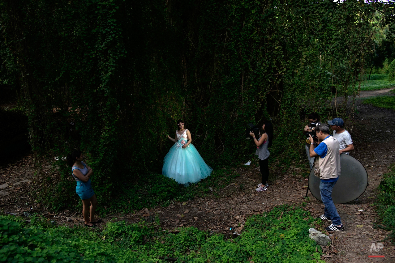 APTOPIX Cuba Quinceaneras