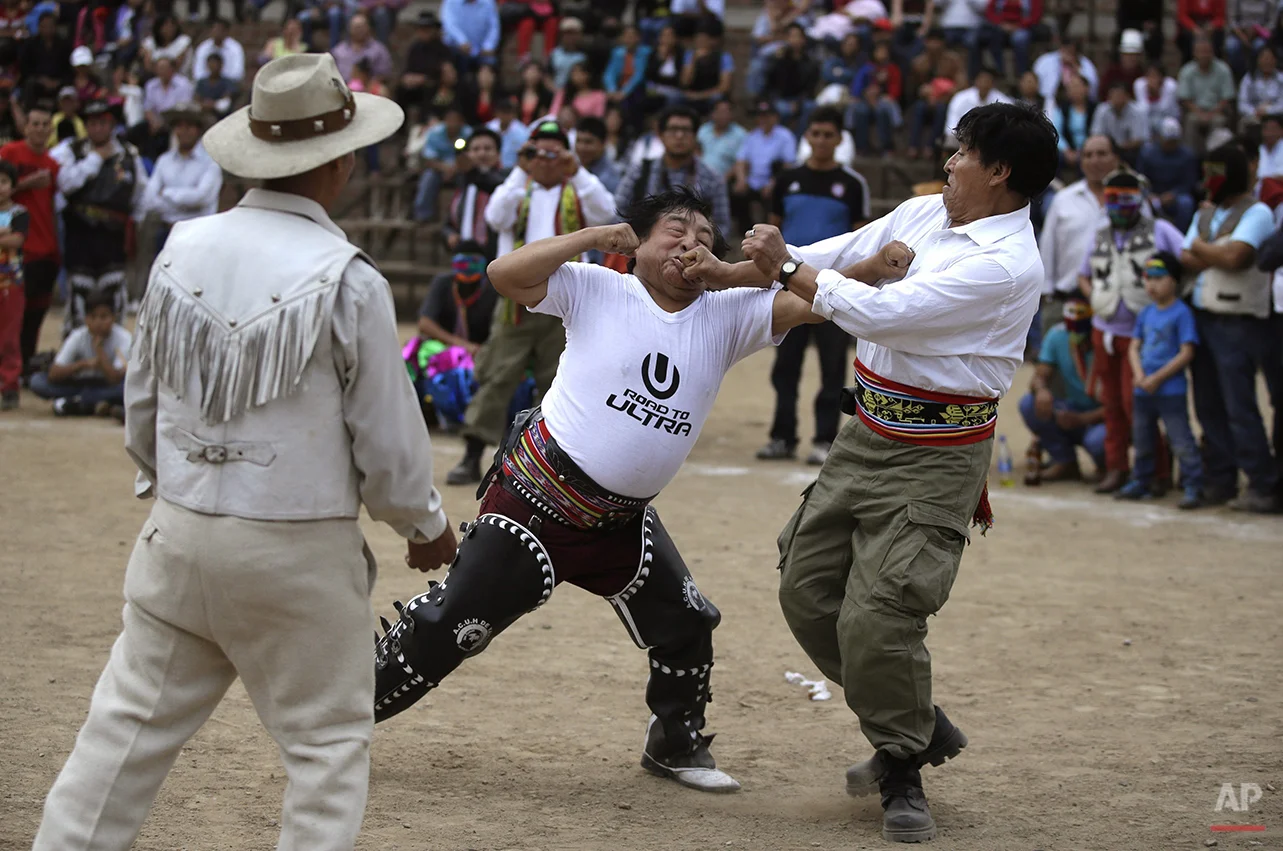 APTOPIX Peru Ritual Fighting Photo Gallery