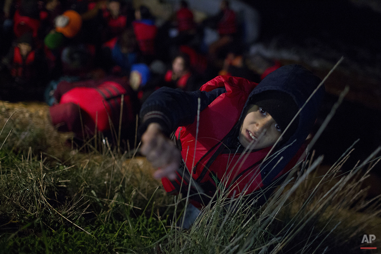 Greece Migrants Winter Crossing