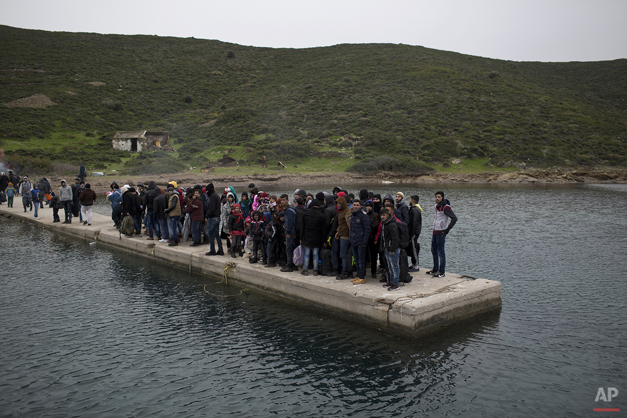 Greece Migrants Winter Crossing