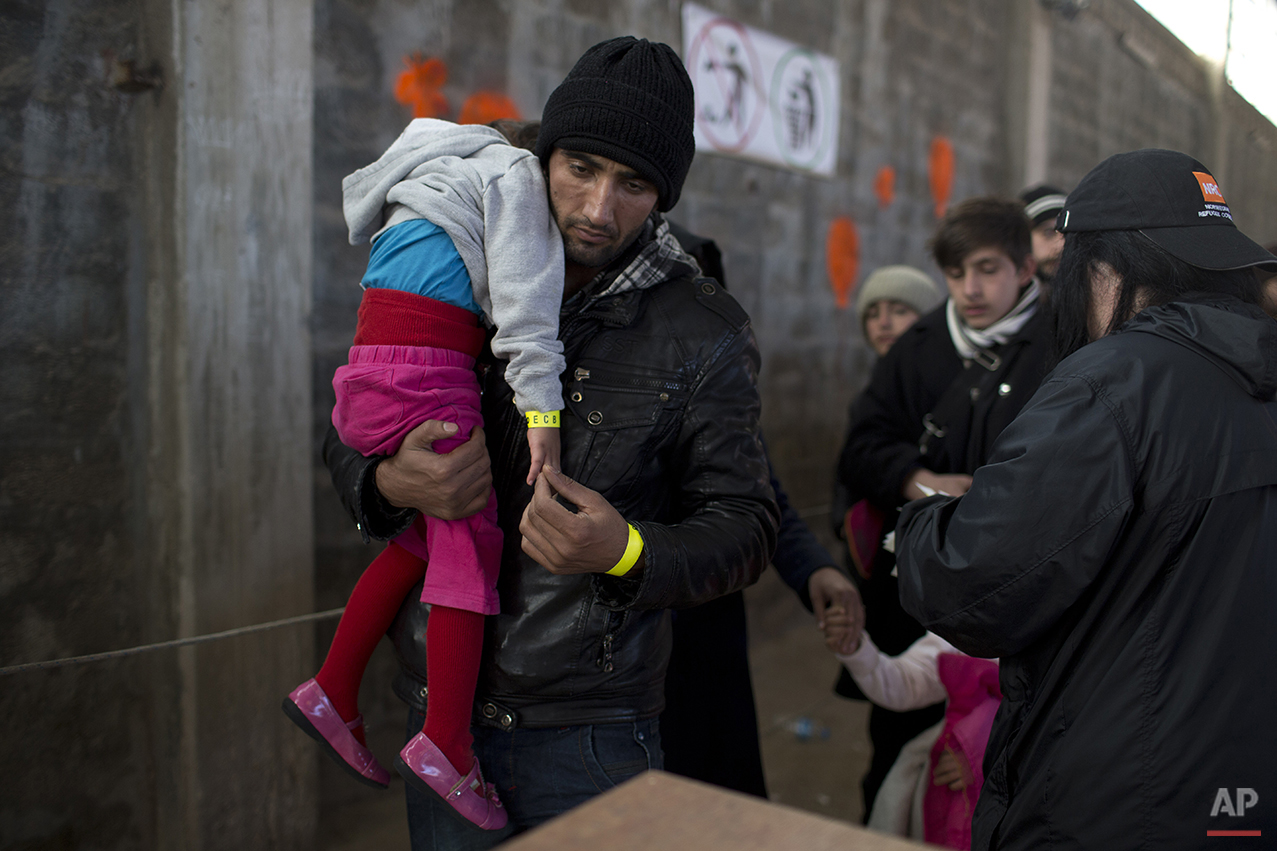 Greece Migrants Winter Crossing