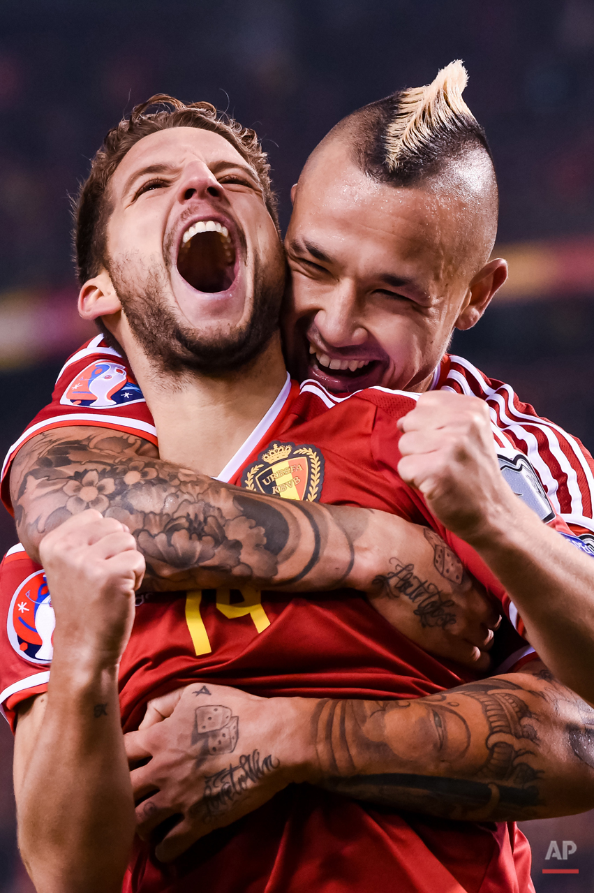 APTOPIX Belgium Israel Euro Soccer