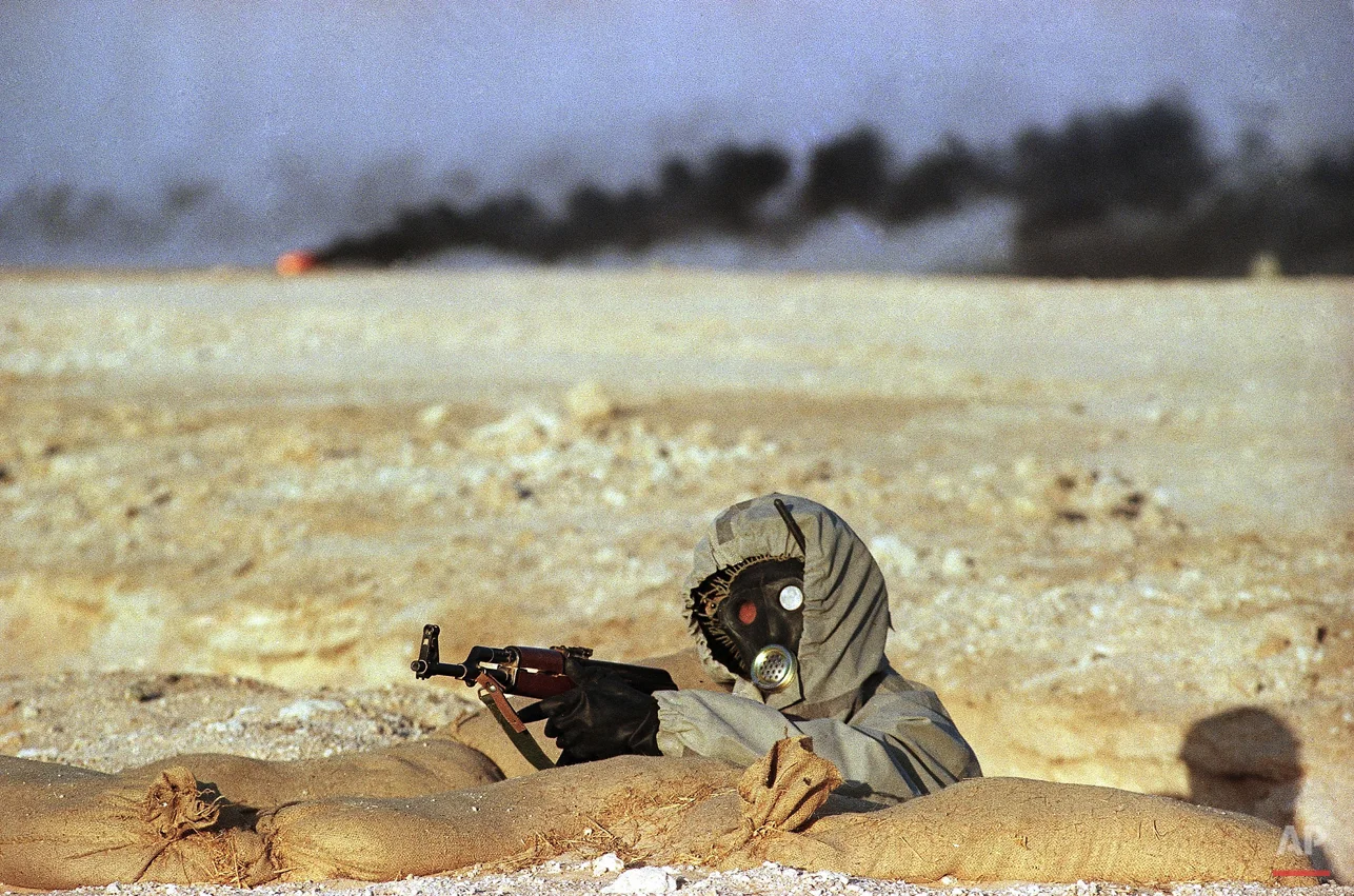 Special Forces Soldier with Chemical Mask