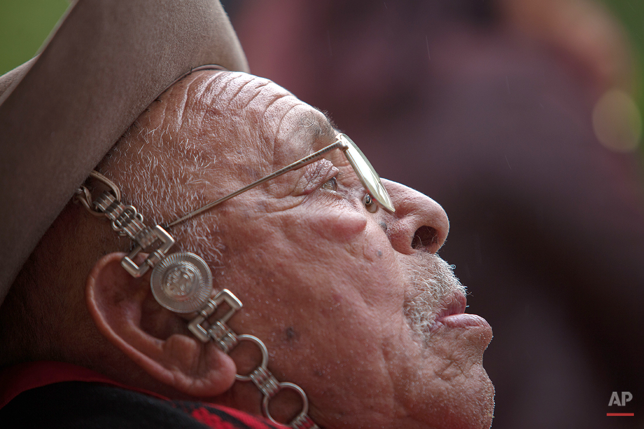  In this Sept. 19, 2015, gaucho and horse tamer Frederido dos Santos Santana, 87, attends the parade during the celebration of Semana Farroupilha or “Ragamuffin” week, in Alegrete municipality, Rio Grande do Sul state, Brazil. Each September, the loc