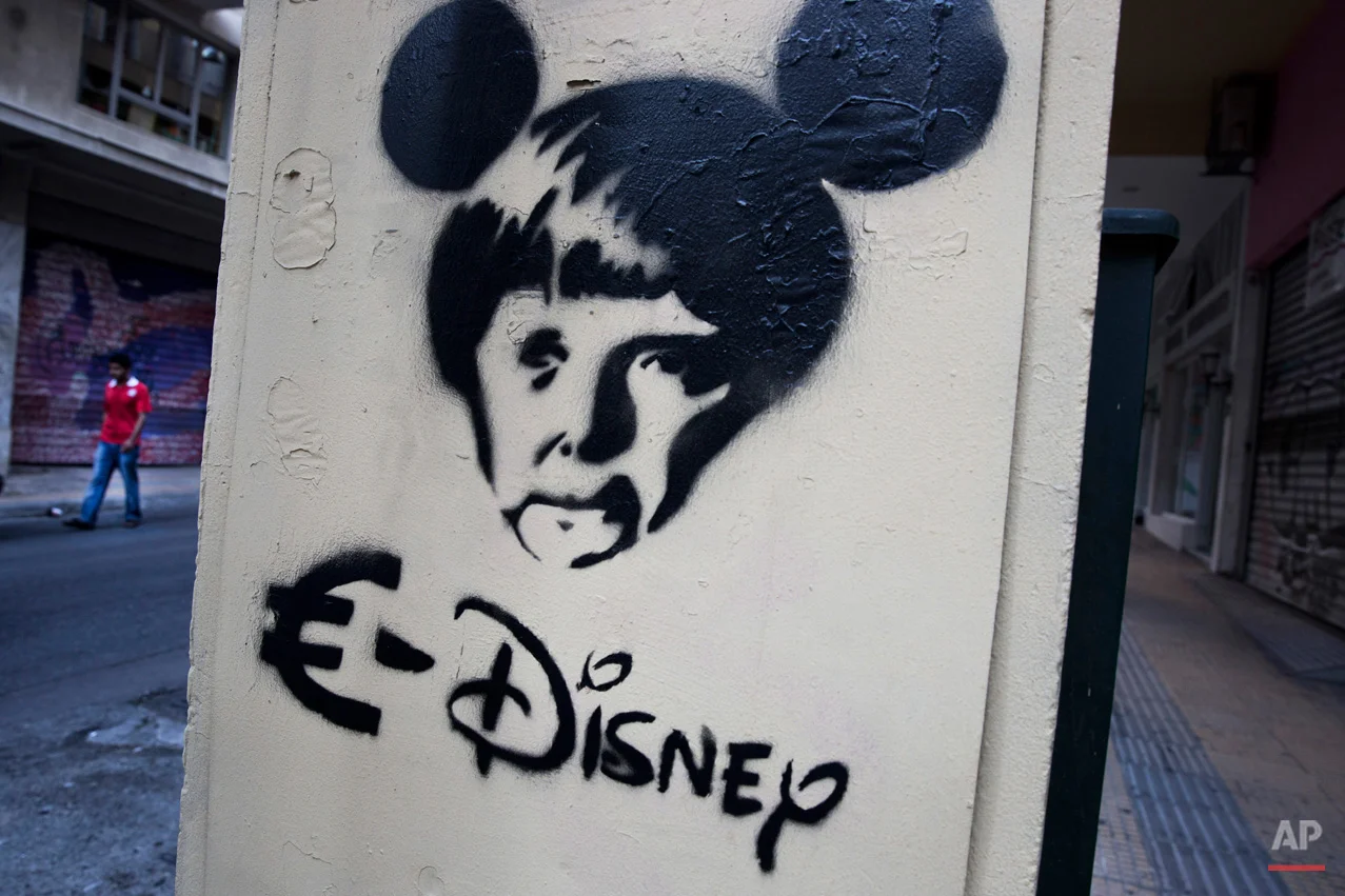 Greece Crisis On The Wall