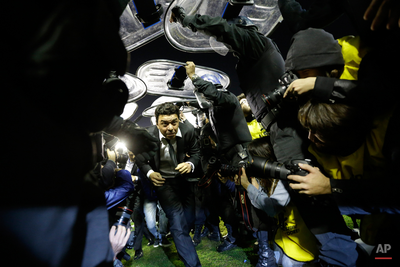 APTOPIX Argentina Soccer Copa Libertadores