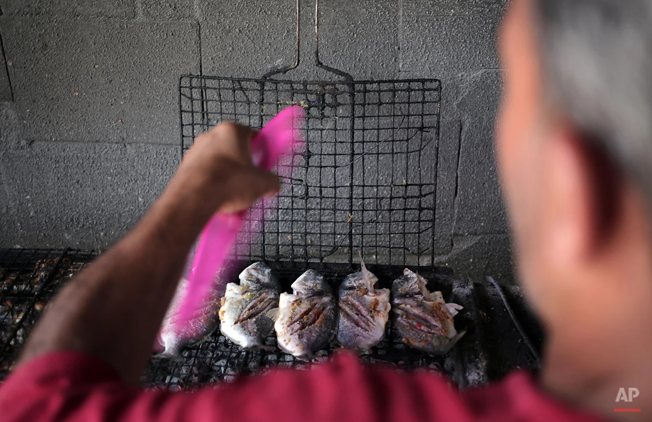 Mideast Gaza Fish Farms
