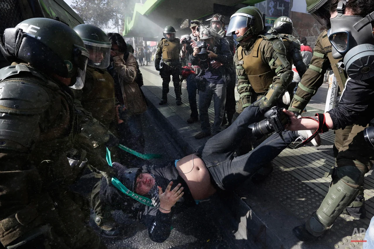 APTOPIX Chile Protest