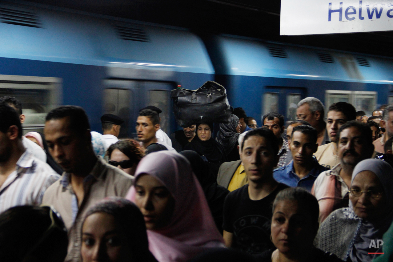 Mideast Egypt Subway Photo Essay