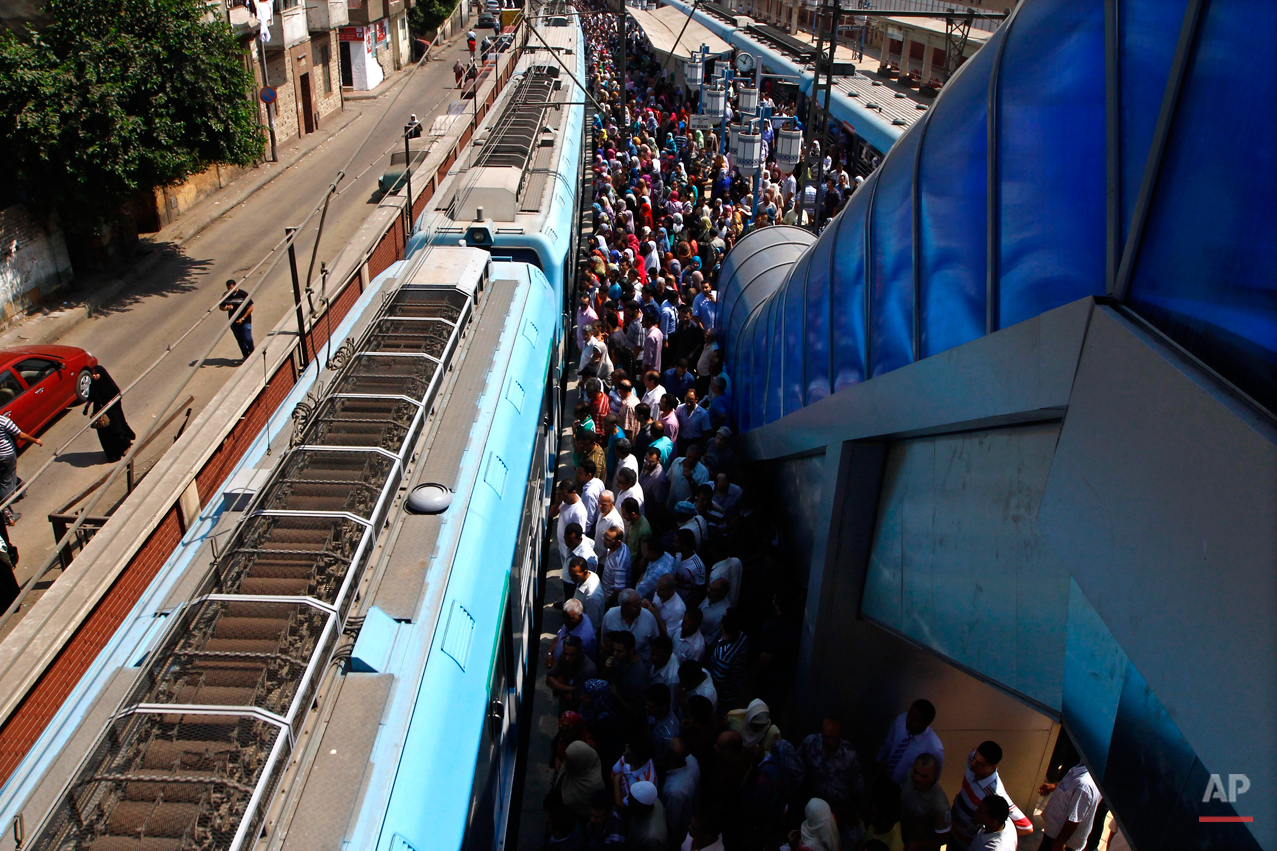 APTOPIX Mideast Egypt Subway Photo Essay