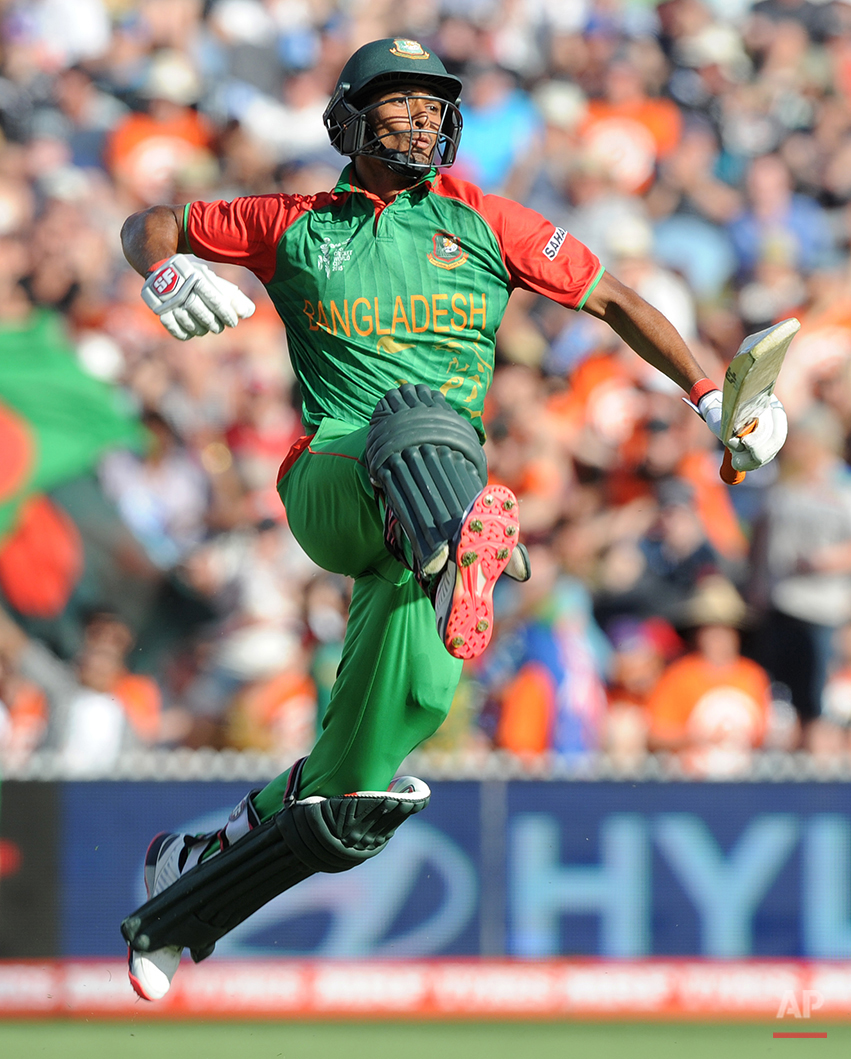 APTOPIX Cricket WCup Bangladesh New Zealand