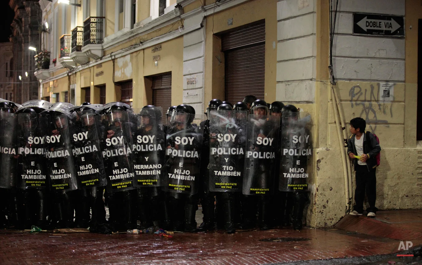 APTOPIX Ecuador Protests