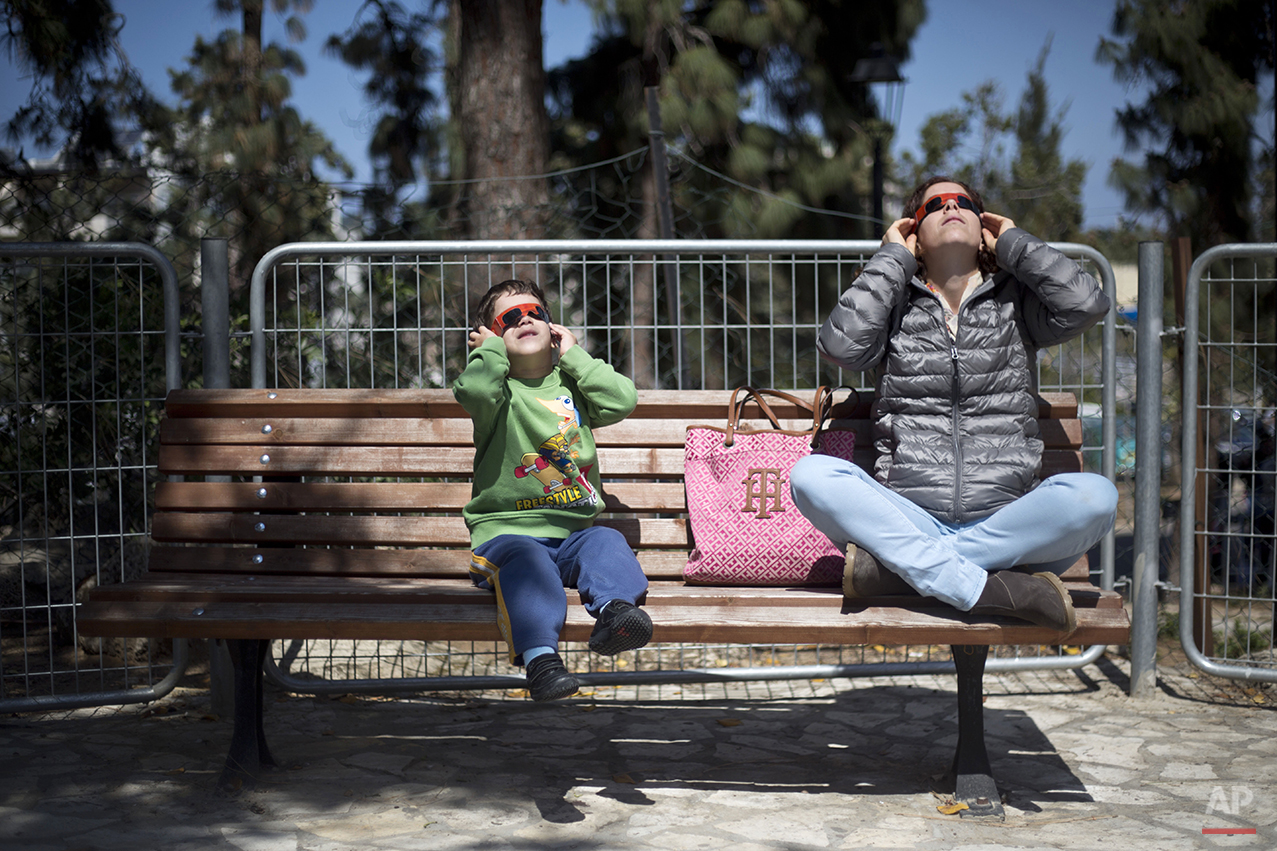 Mideast Israel Solar Eclipse