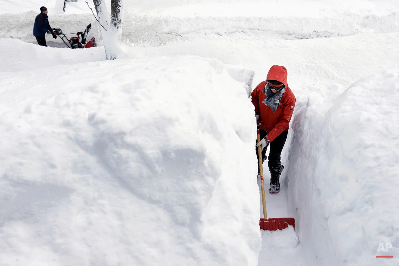 APTOPIX New England Snow