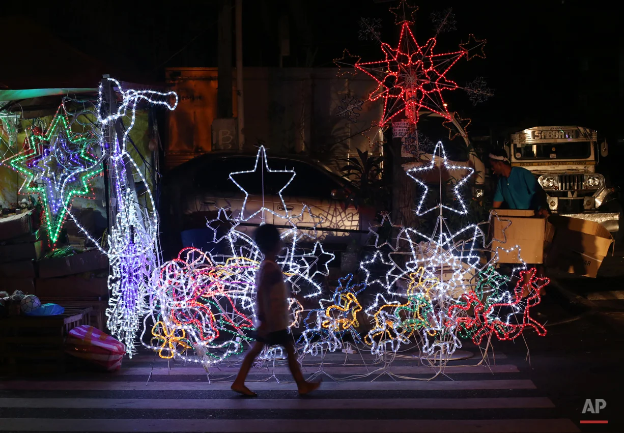 APTOPIX Philippines Christmas