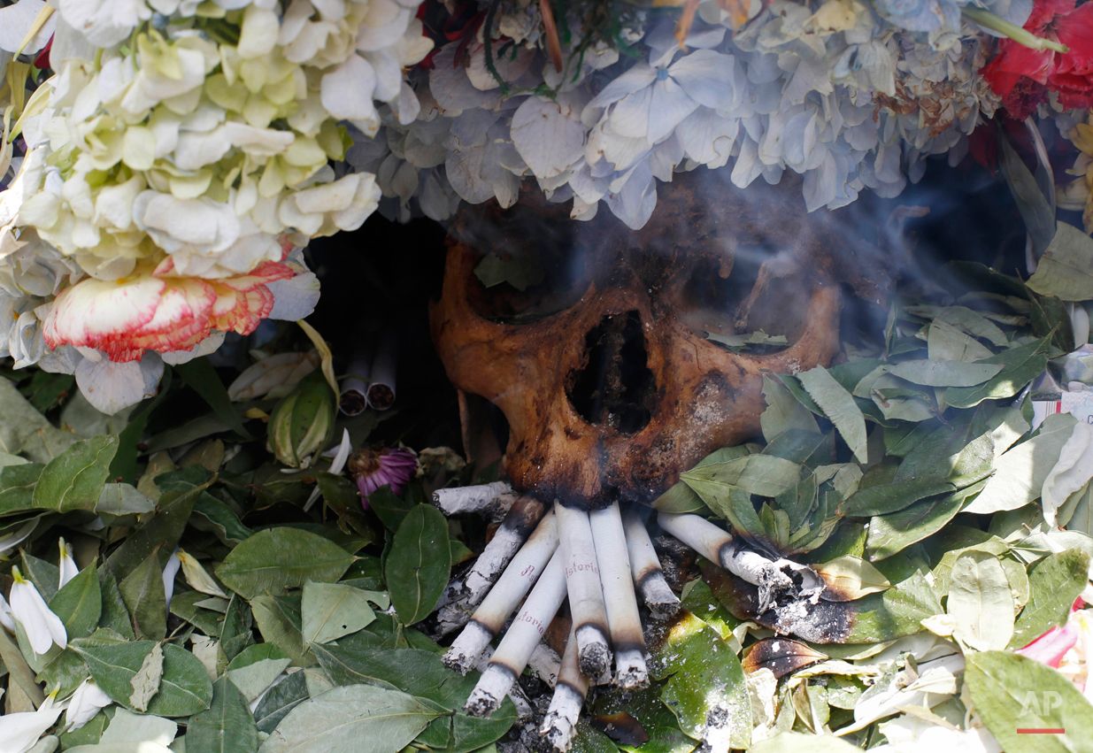APTOPIX Bolivia Skull Festival