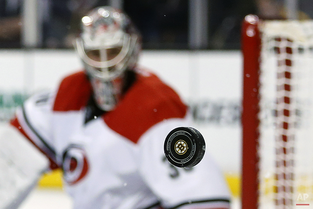 APTOPIX Hurricanes Bruins Hockey