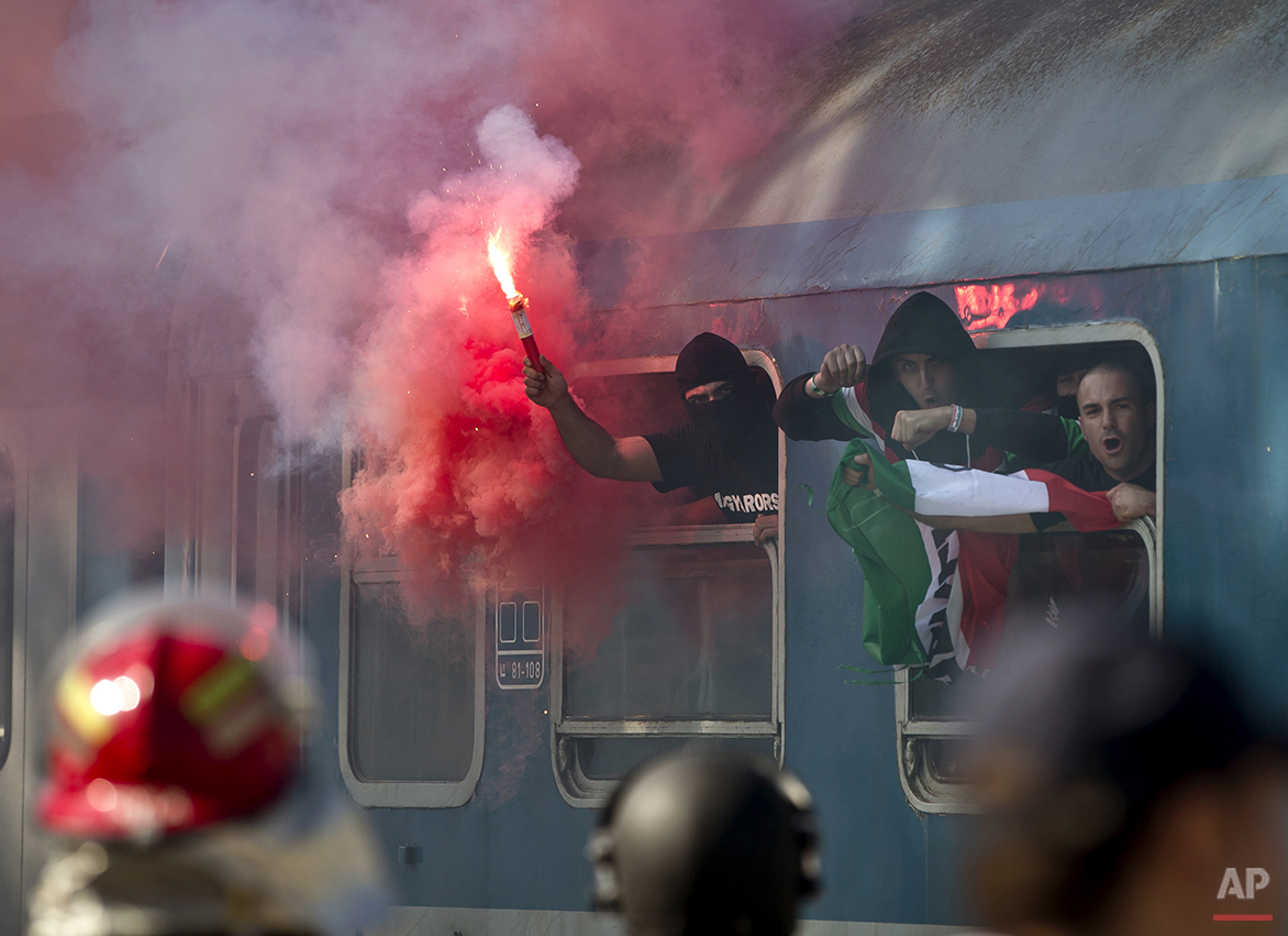 APTOPIX Romania Hungary Euro Soccer
