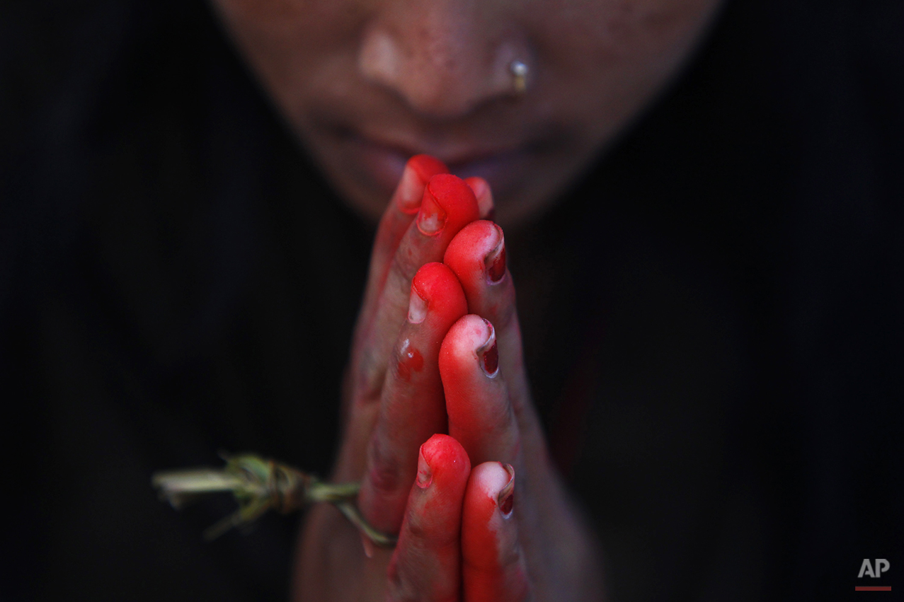 APTOPIX Nepal Hindu Festival