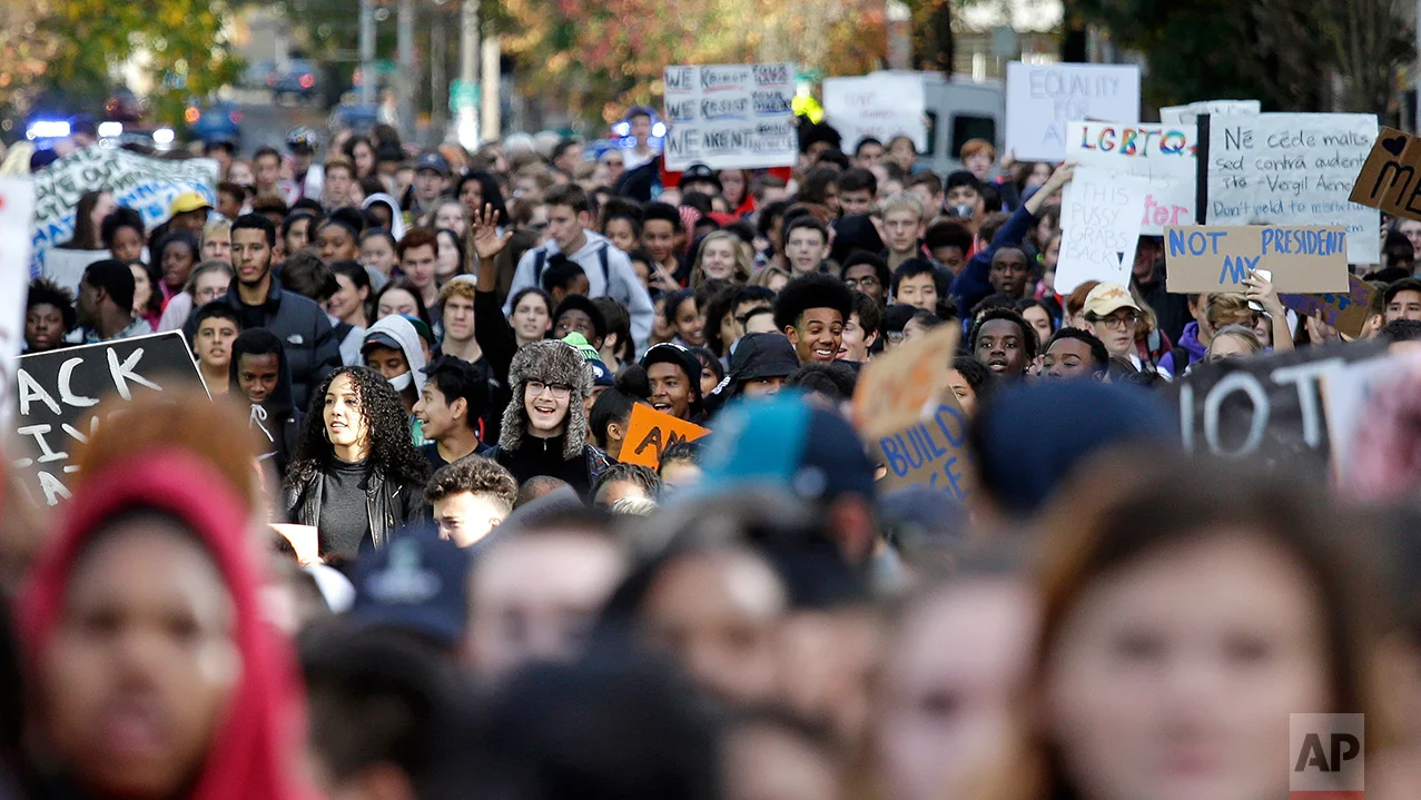 Trump High School Student Protests Seattle