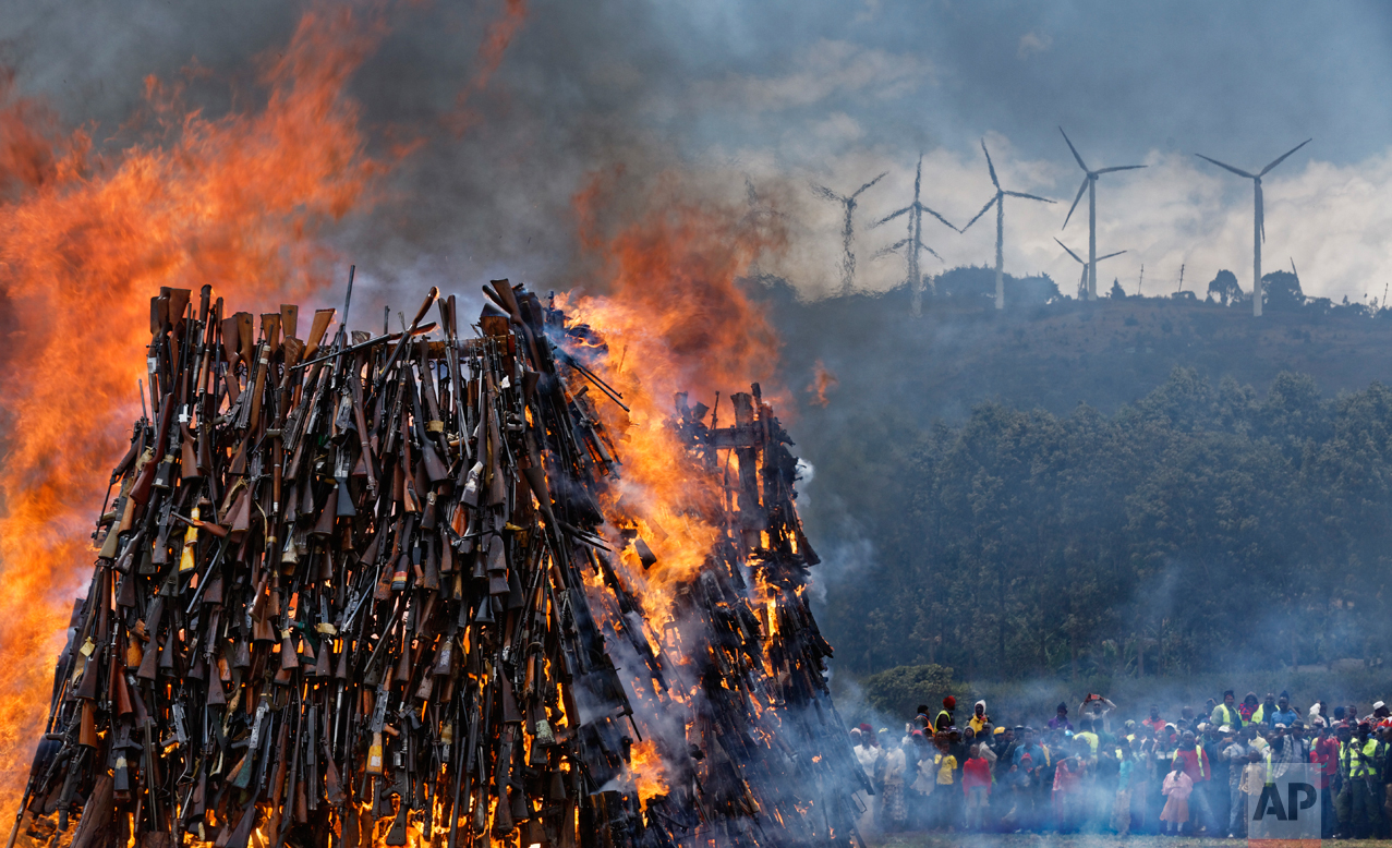 Kenya Weapons Burning