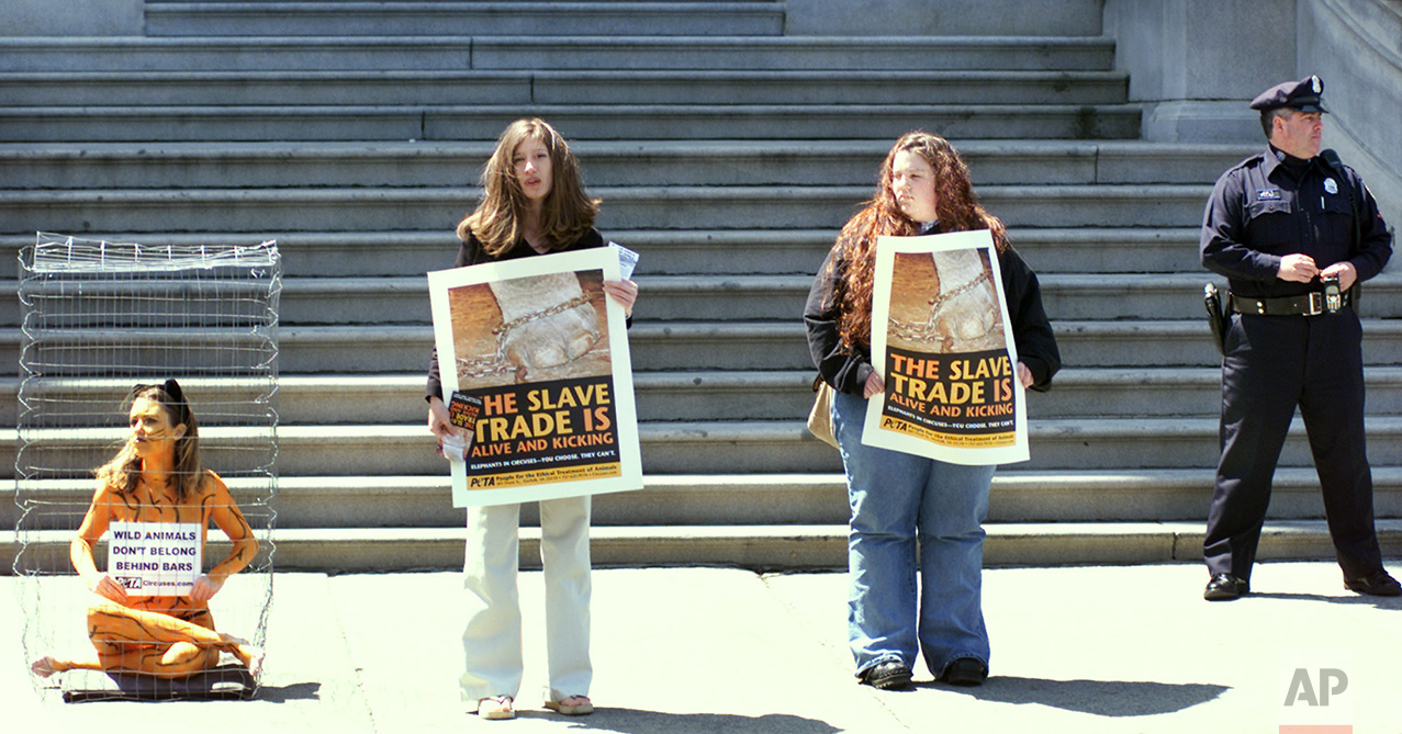 PETA Protests Circus 2002