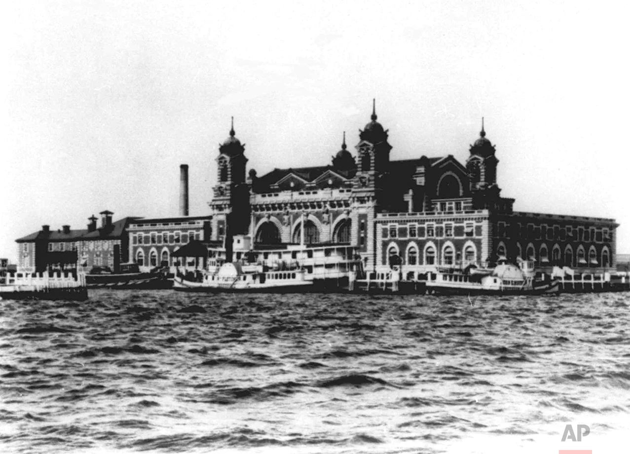 The main registry building on Ellis Island, the nation's gateway for millions of immigrants, is shown in this 1905 photo. (AP Photo)
