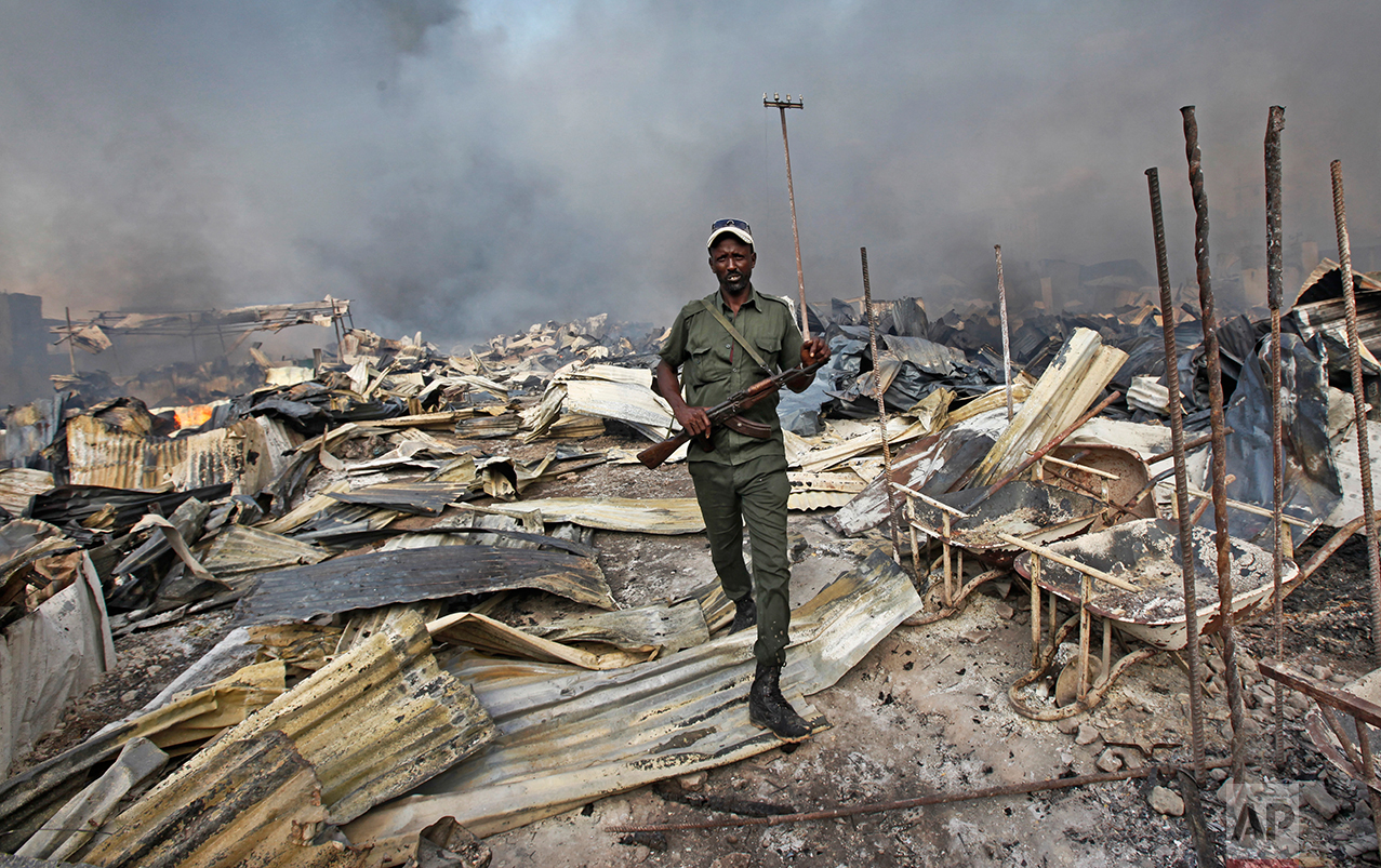 Somalia Market Fire