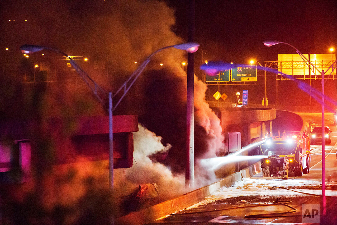 Overpass Collapse Fire