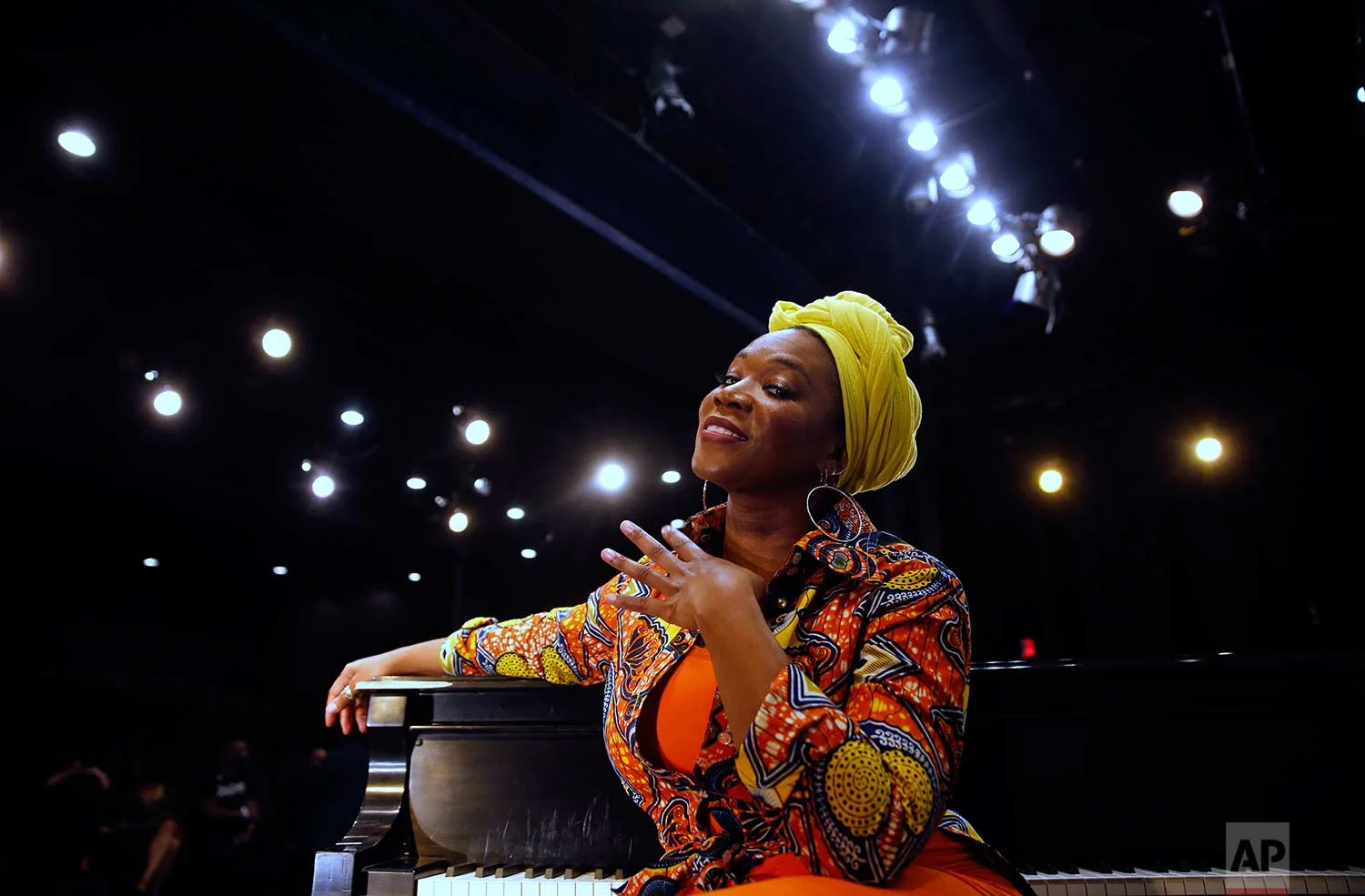 India.Arie speaks during an interview with the Associated Press, after performing at an Essence Festival gala in New Orleans, Thursday, June 29, 2017. (AP Photo/Gerald Herbert)
