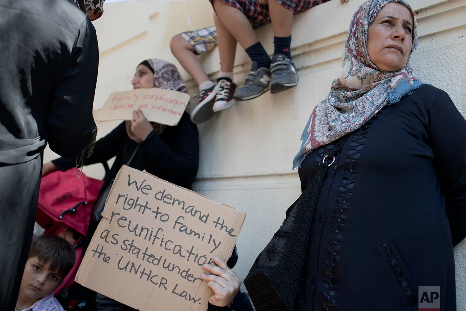 Greece Migrants Protest