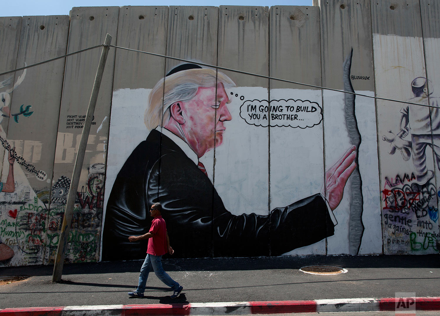 Israel Palestinians Banksy